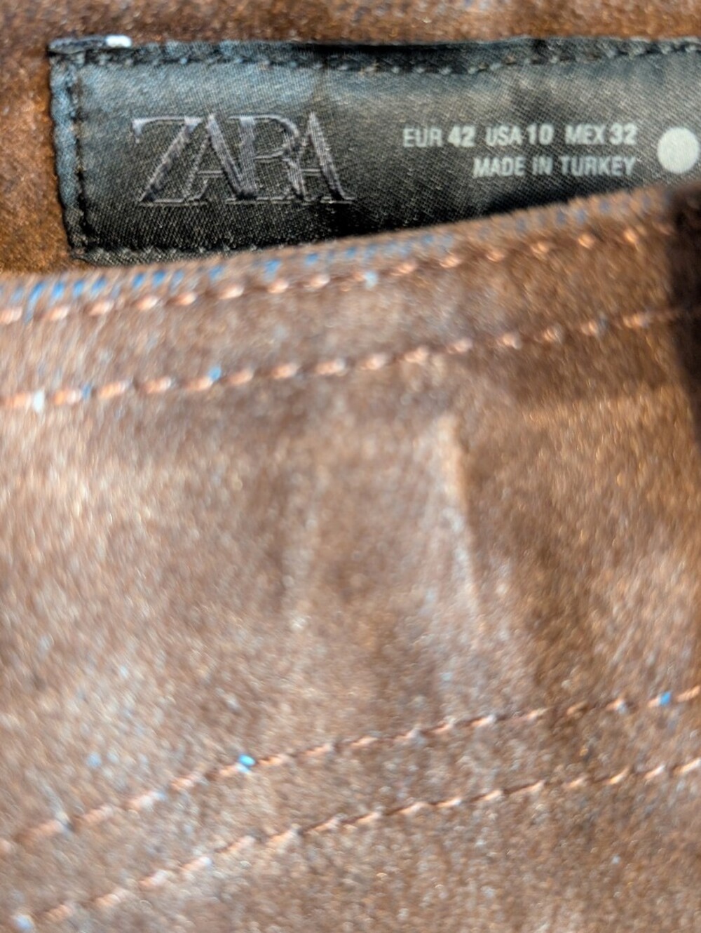 Zara Chocolate Pants *Size 10 *NWOT - Picture 2 of 2
